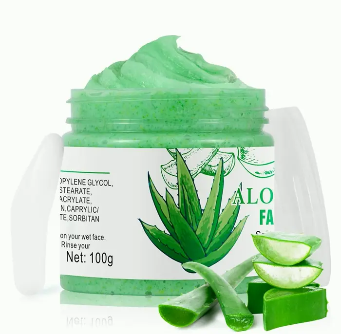 Face Scrub with Aloe Vera for Radiance