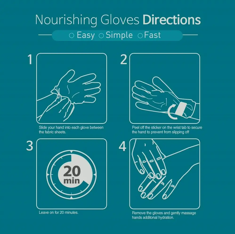 Restorative Hand Masks for Rough Hands - Set of 6