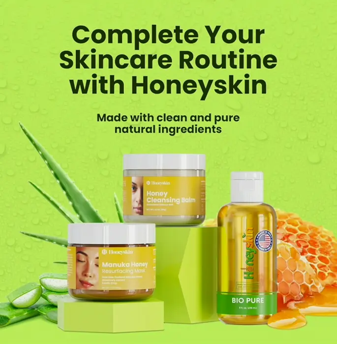 Organic Aloe Vera by Honeyskin - Hydration & Sunburn Care