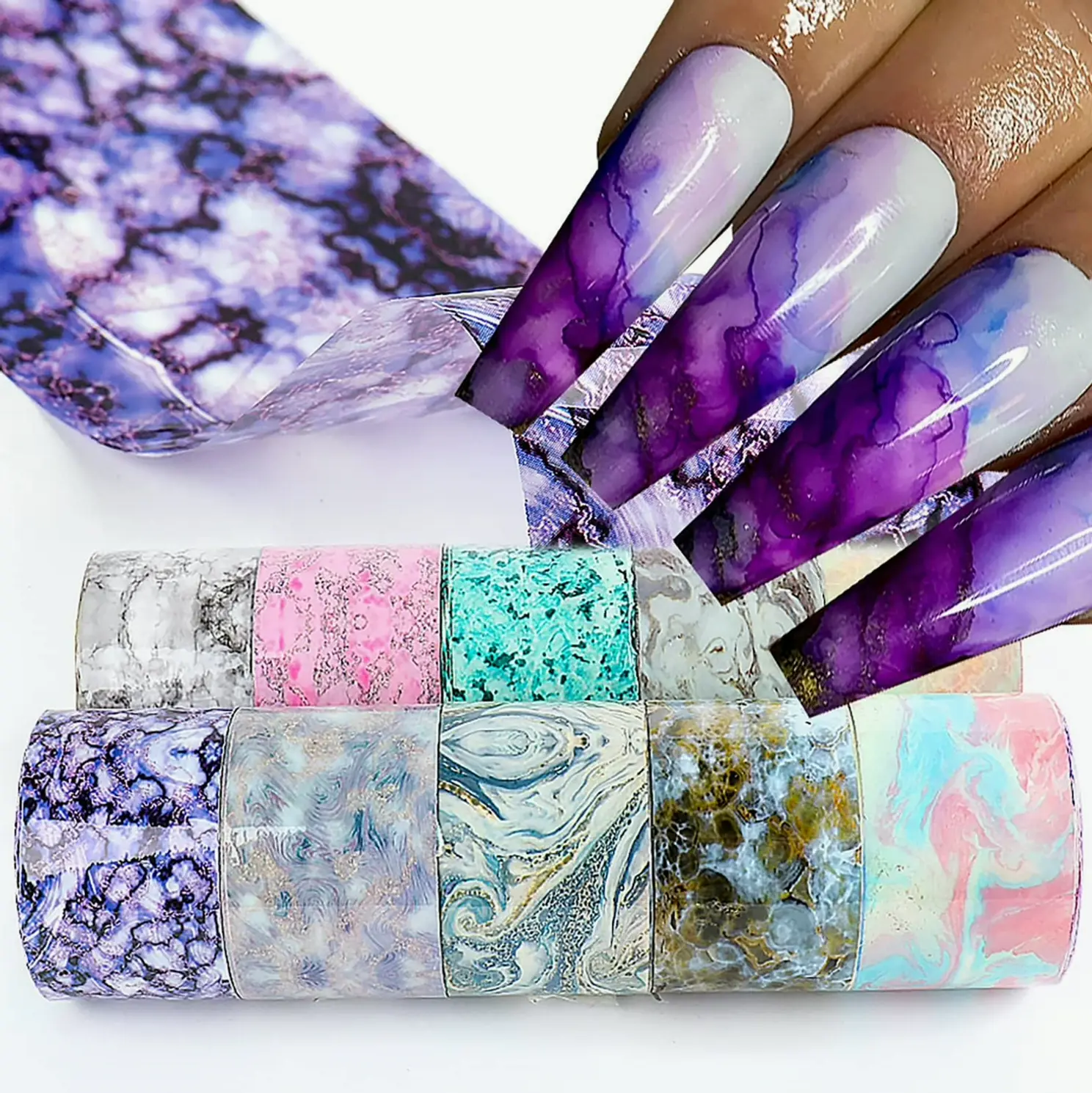 Marble Nail Decals, Marble Nail Polish Film