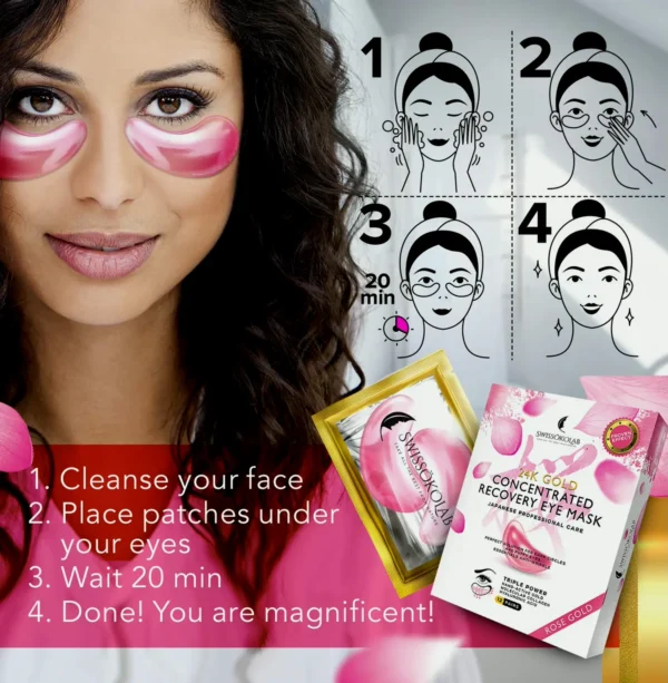 SWISSÖKOLAB 24k Gold Eye Mask for Dark Circles