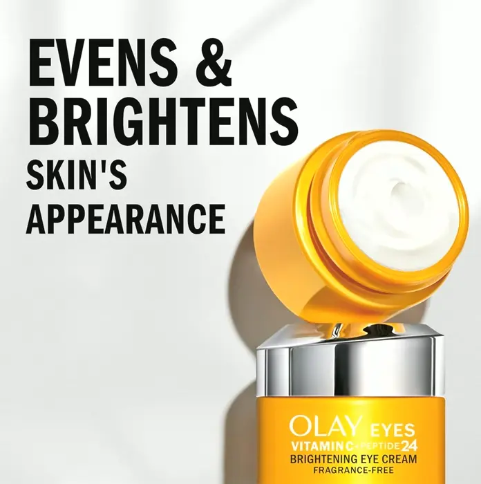 Olay Vit C + Peptide Eye Cream, No Scent, 0.5 oz