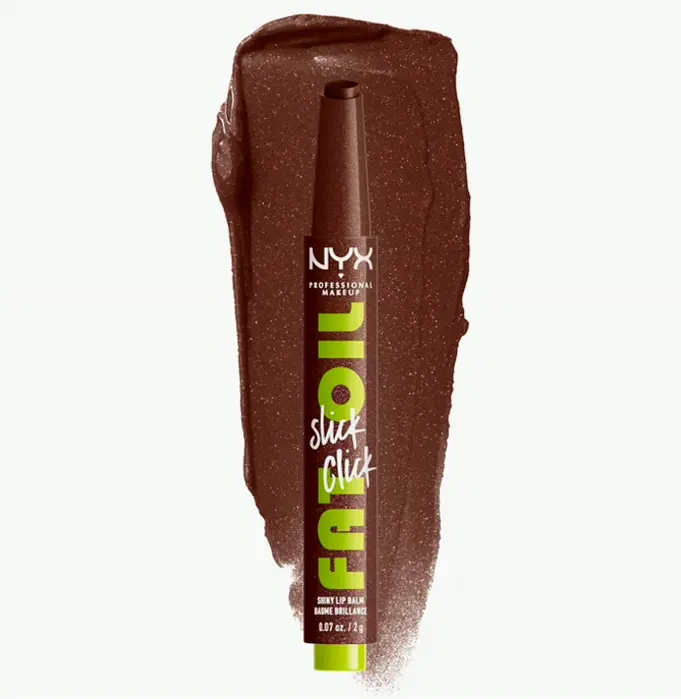 NYX's Fat Oil Slick Click, Featherweight, Tinted Vegan Lip Balm