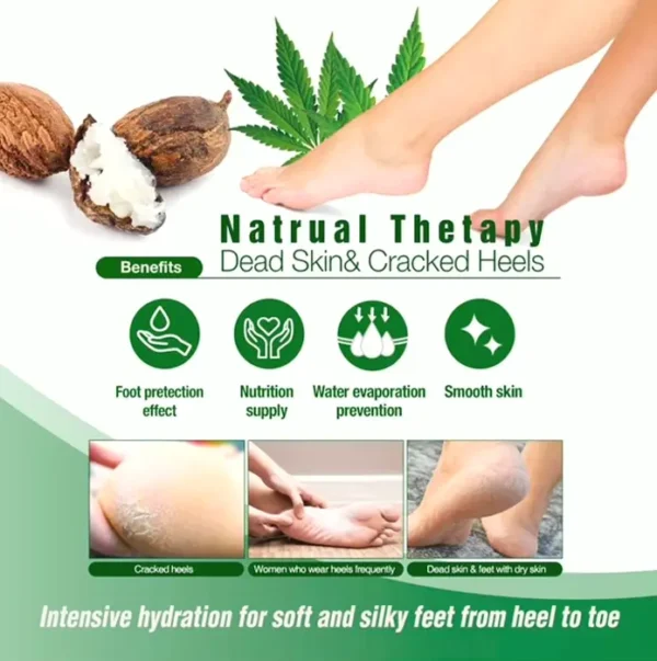 Epielle Nourishing Foot Socks – Hemp + Rosemary Extract
