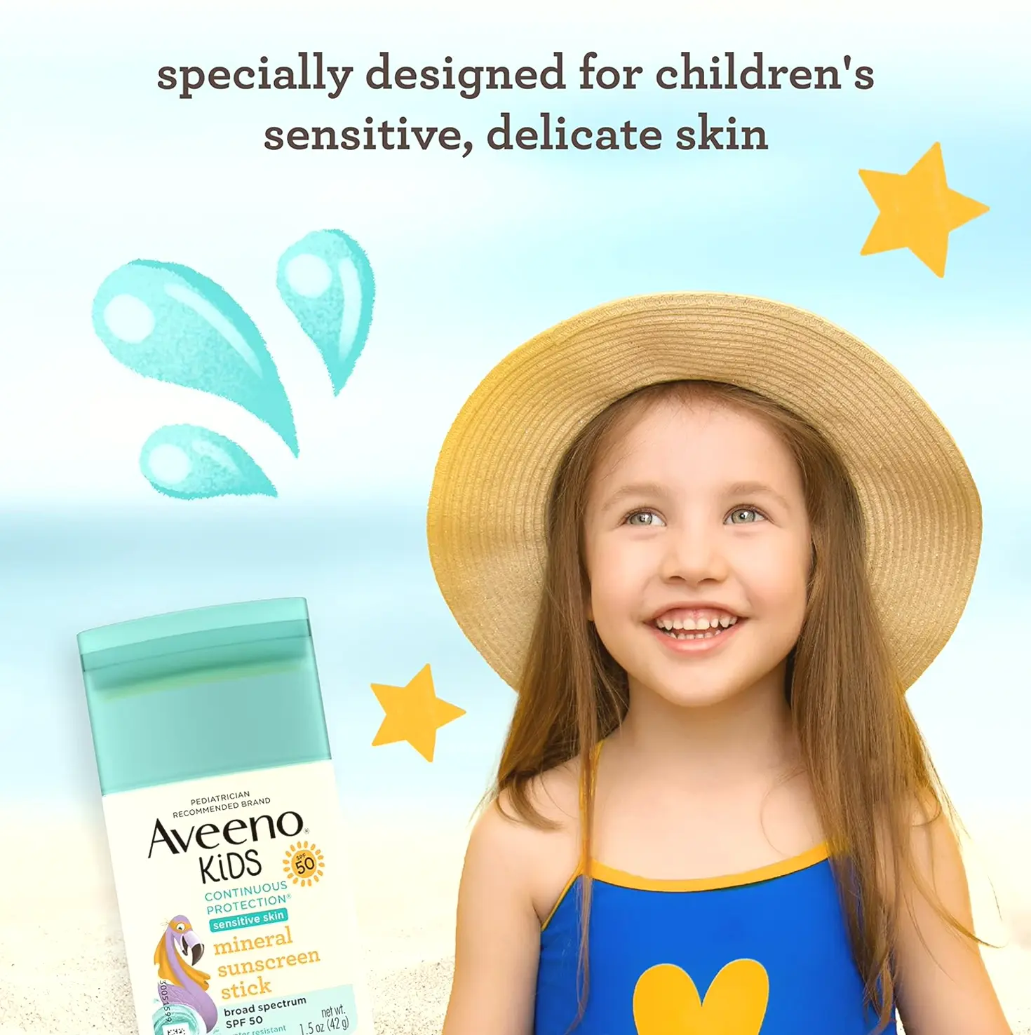 Aveeno Kids Mineral Sunscreen Stick SPF 50
