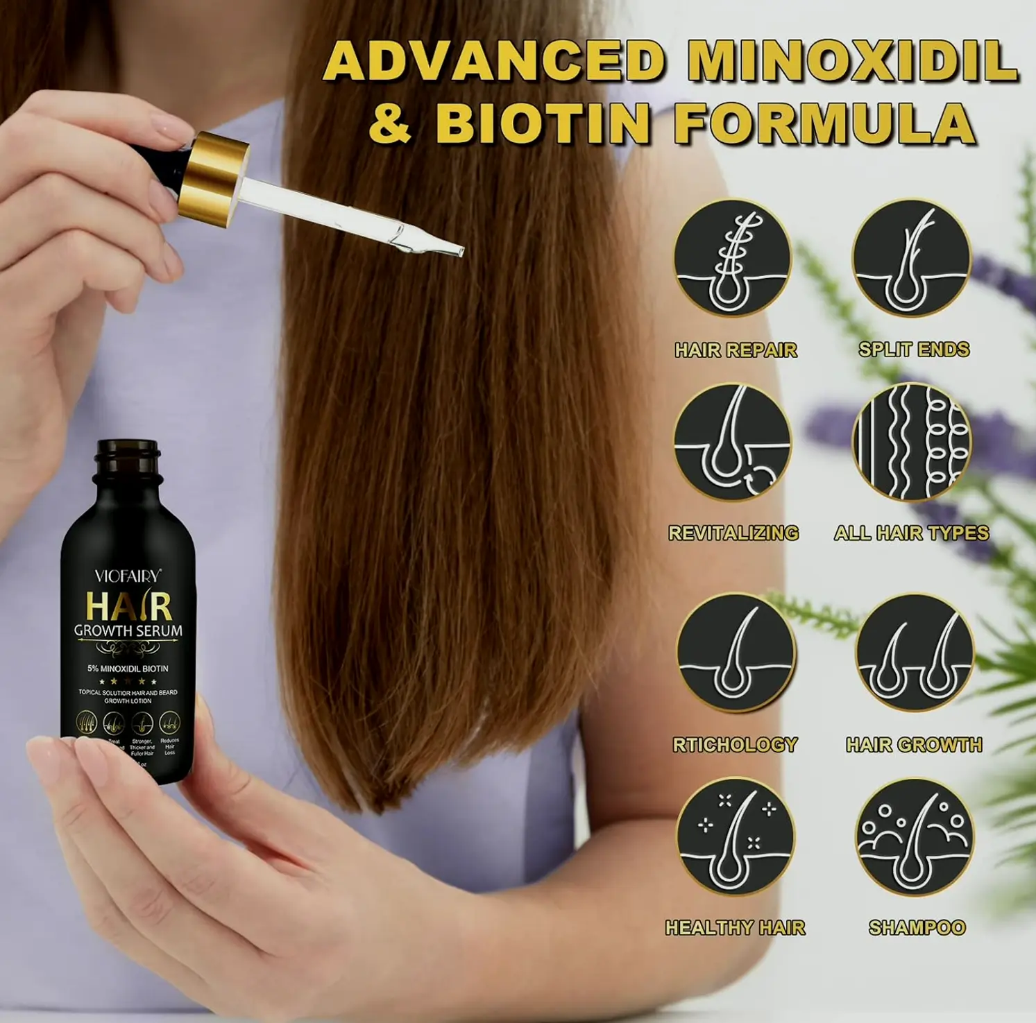 Hair Growth Serum with 5% Minoxidil for Women