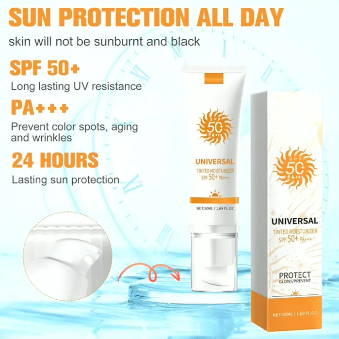 Colored Face Sunscreen SPF 50 Travel Size (2PCS)