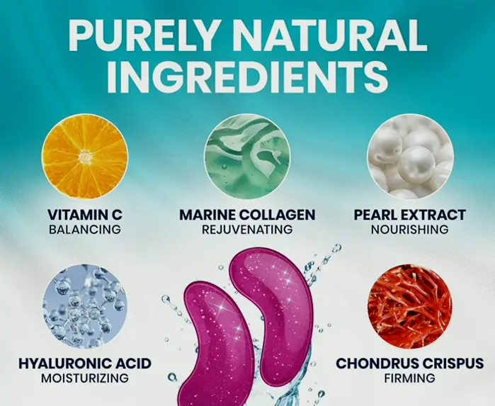 Collagen Eye Patches for Puffy Eyes with Vitamin C