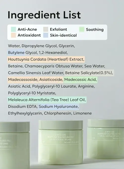 celimax Ji.Woo.Gae Heartleaf BHA Peeling Pads Dual Edition