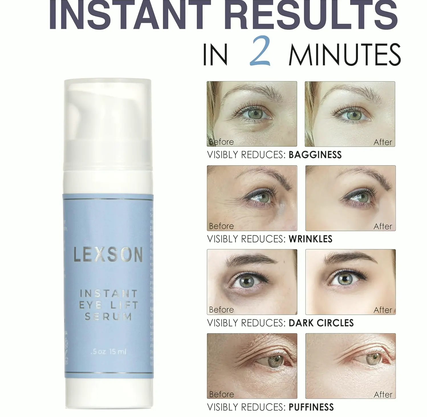 Quick Eye Lift Serum - Visible Results for Wrinkle Reduction