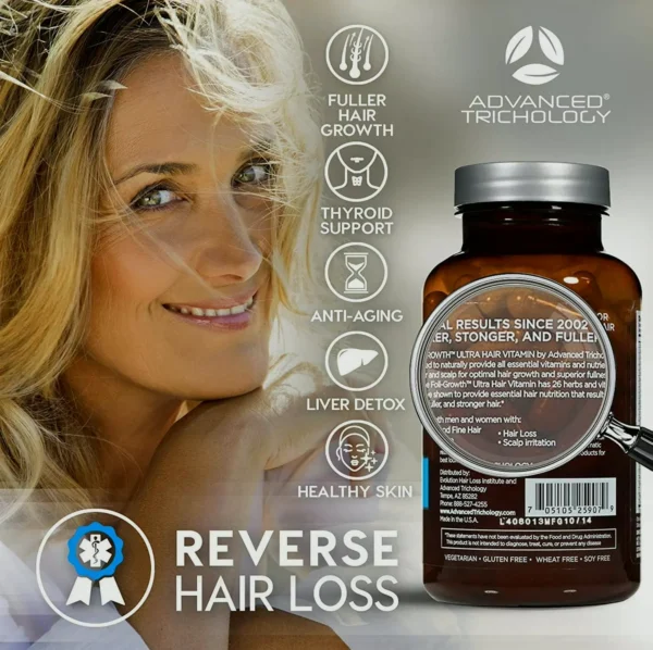 Premium Trichology FoliGROWTH Capsules for Fuller Locks