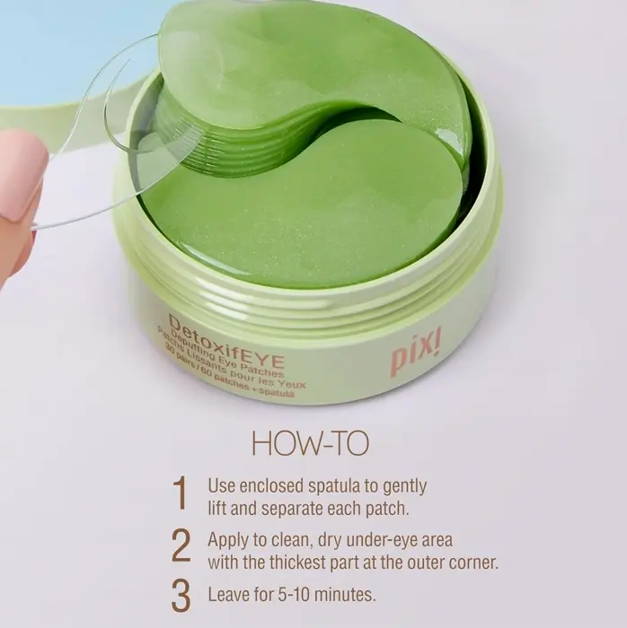 Pixi Hydrating Under-Eye Patches, Hyaluronic Acid, 24K Gold & Coffee, 30 Pairs
