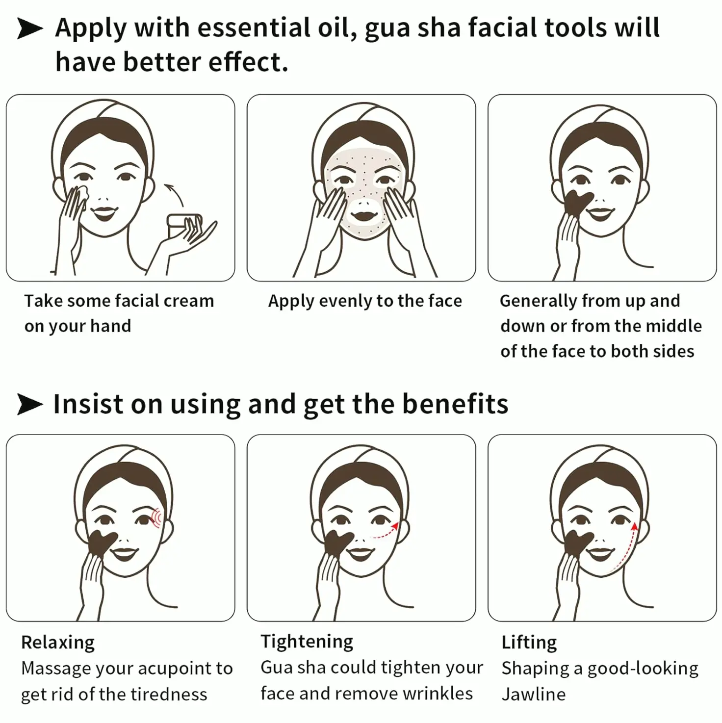 Gua Sha Face Tools Dual Pack