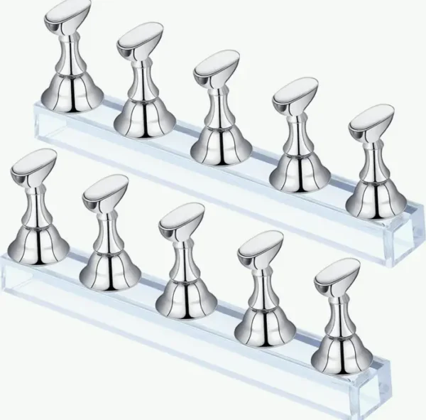 Blulu's Duo Set Magnetic Nail Practice Stand