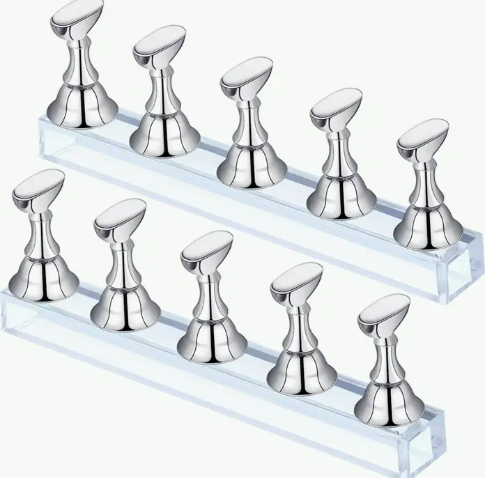 Blulu's Duo Set Magnetic Nail Practice Stand