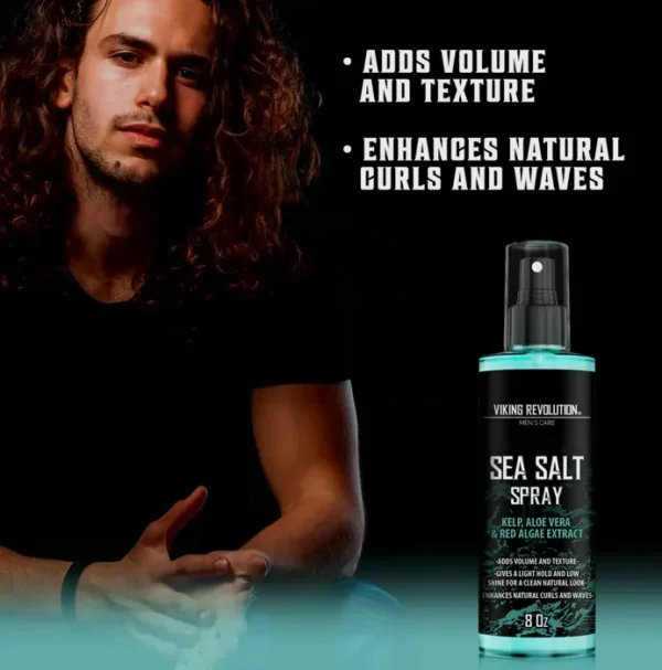 Norse Retort Sea Salt Spray for Men's Hair - Kelp & Aloe 8 oz
