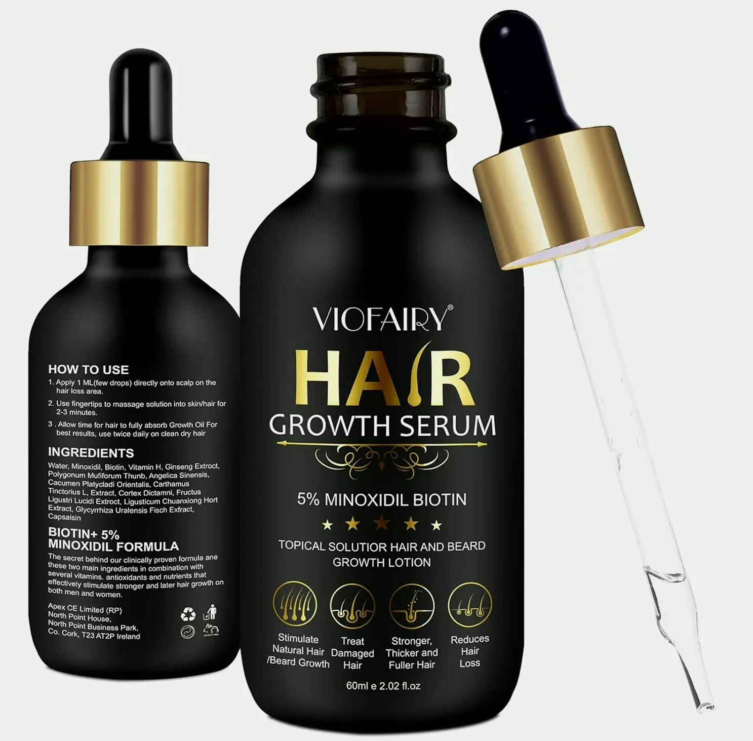 Hair Growth Serum with 5% Minoxidil for Women