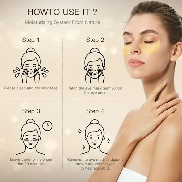 24-Karat Gilded Collagen Eye Patches for Puffy Eye Bags