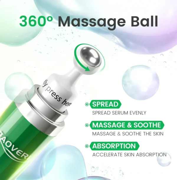 BAOVERI Five Percent Caffeine-Infused Eye Serum with Massage Ball