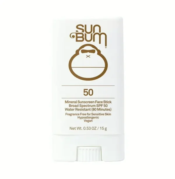 Natural SPF 50 Face Sunblock, Vegan, .45 oz