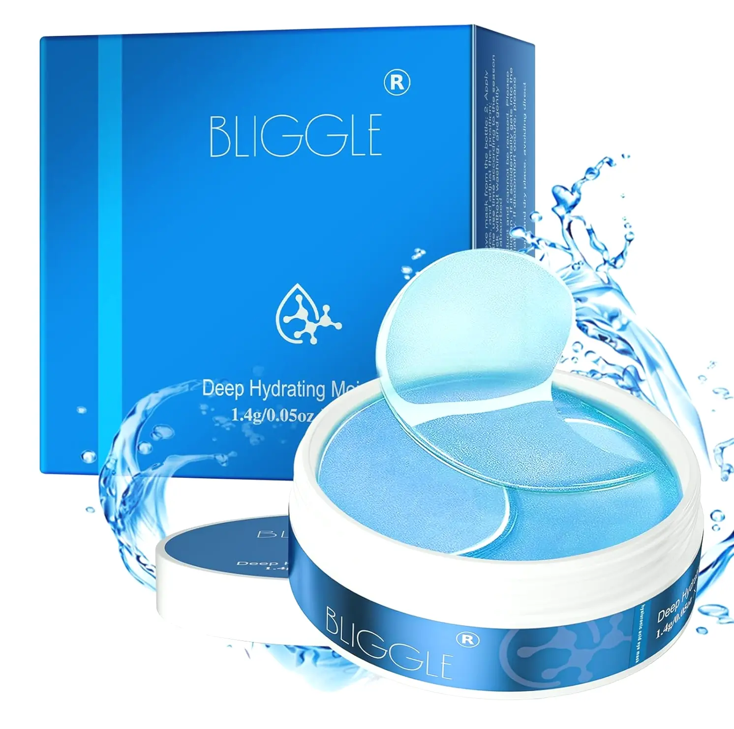Under Eye Patches (64 pcs) - Illuminating  Eye Treatment with HA, Cooling Care for Puffy Eyes & Discoloration, Reduce Eye Bags and Smooth Wrinkles