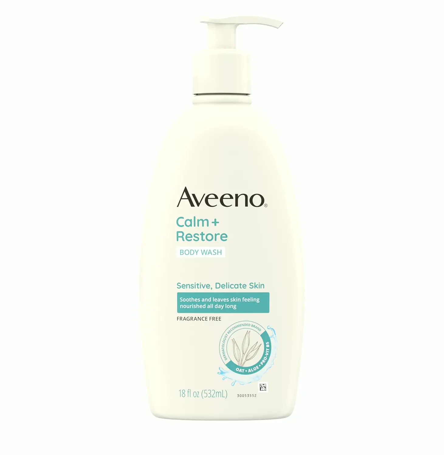 Aveeno Calm + Everyday Body Wash for Delicate, Gentle Cleanser