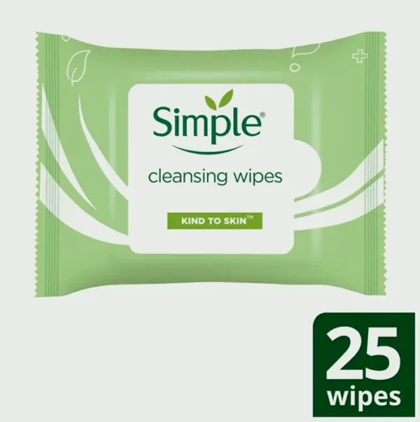 Simple Gentle To Skin Wipes - 25+ Count