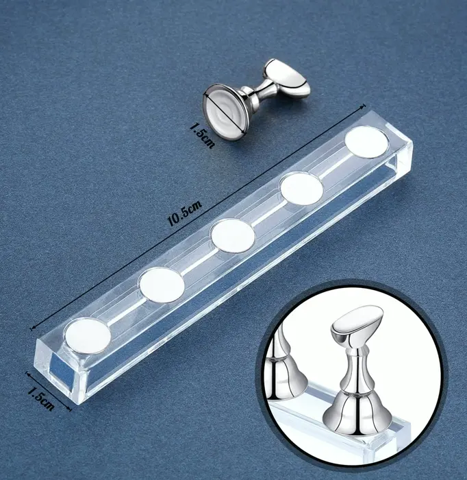 Blulu's Duo Set Magnetic Nail Practice Stand