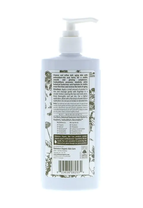 Eminence Organic Firming Acai Face Wash, 8.4oz