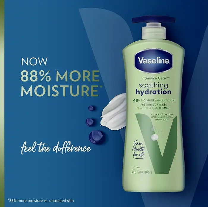 Vaseline's Intensive Care Hydration Body Lotion with Aloe Vera (20.3 oz, Set of 3)
