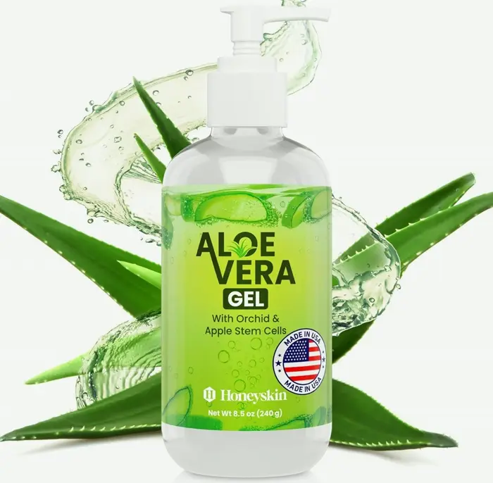 Organic Aloe Vera by Honeyskin - Hydration & Sunburn Care