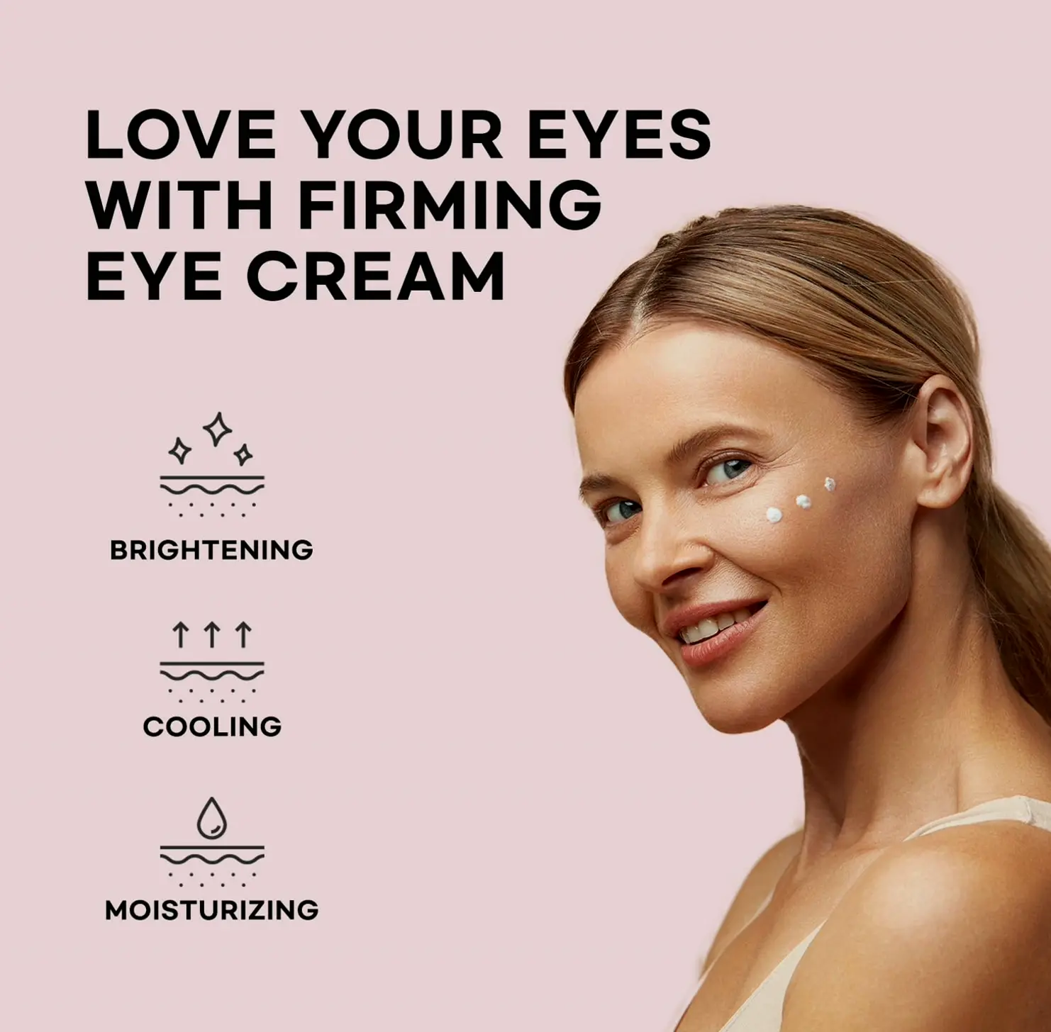 Enhanced Firming Under-Eye Cream Serum with Cooling Tip