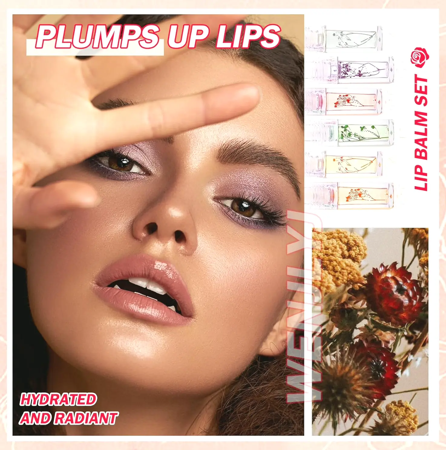 Six-Item Luscious Gloss Collection, Hydrating Clear Lip Shine Treatment