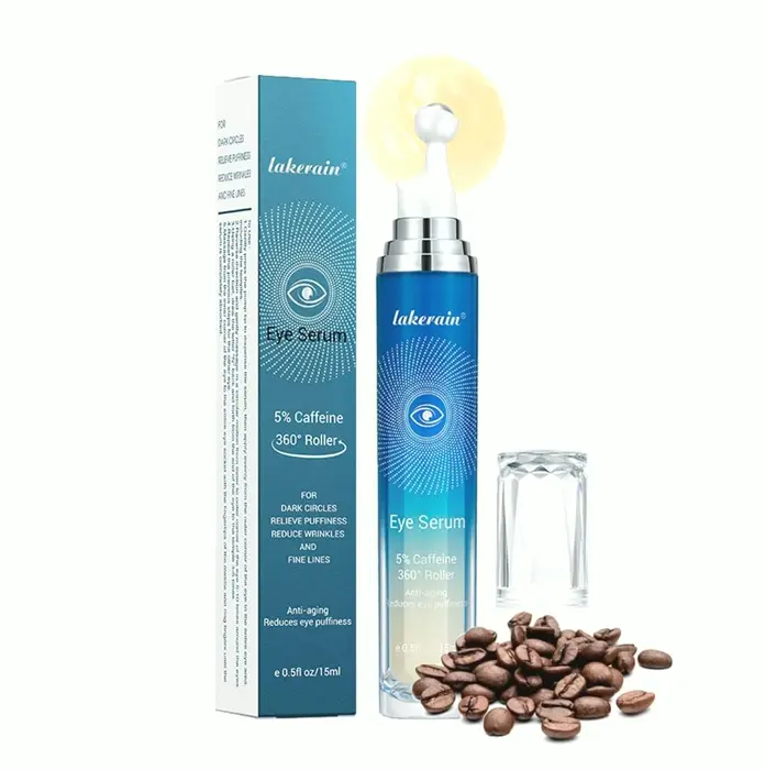 5% Coffee-Infused Eye Serum with Massage Ball