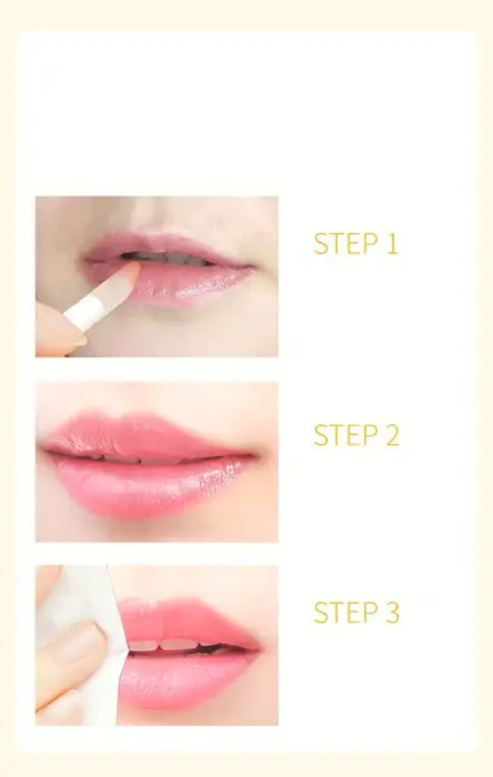 4 Pieces Bee Moisturizing Balm, Honey & Strawberry Lip Mask