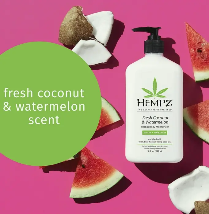Hempz's Body Moisturizer: Sweet Pineapple's & Honey's Melon + Coconut's & Watermelons Everyday Moisturizing Cream (Bundle) with Shea Butter's & Aloe's - 17 Fluid Ounces