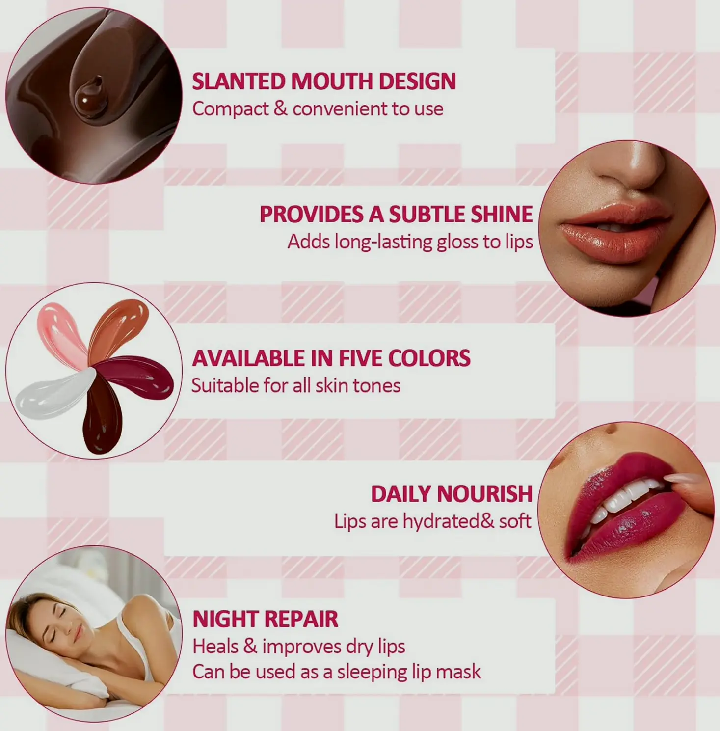 DAGEDA Tri-Color Lip Moisturizer Set