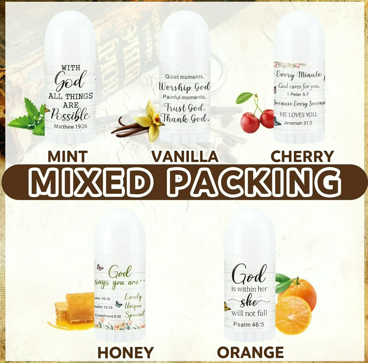 Faith-Based Lip Care Set - Moisturizer for Dry Lips
