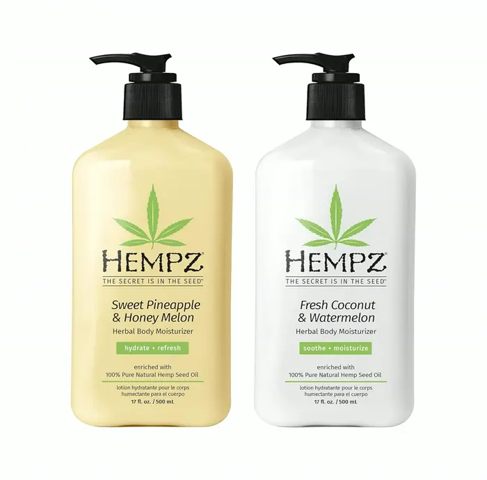 Hempz's Body Moisturizer: Sweet Pineapple's & Honey's Melon + Coconut's & Watermelons Everyday Moisturizing Cream (Bundle) with Shea Butter's & Aloe's - 17 Fluid Ounces