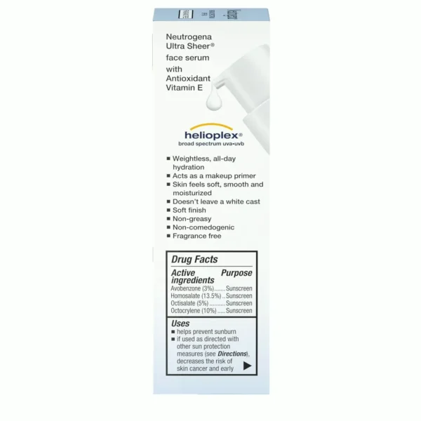 Brand Ultra Sheer Facial Serum w/ Vitamin E