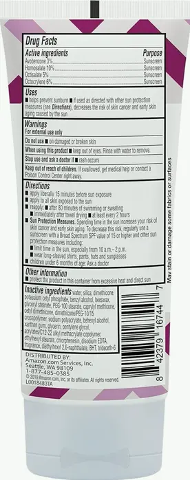 Online Brand - Solimo Sheer Face Sunscreen SPF 30, No Octinoxate & Oxybenzone, 3 fluid ounces (Pack of 1)