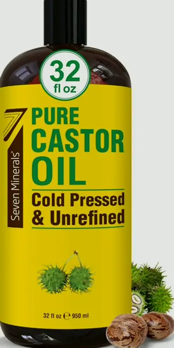 Pure Hexane-Free Castor Oil - Big 32 fl oz