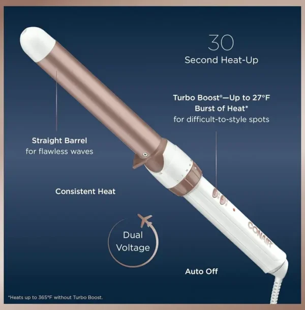 Conair Double Ceramic 1" Curling Wand Creating Waves