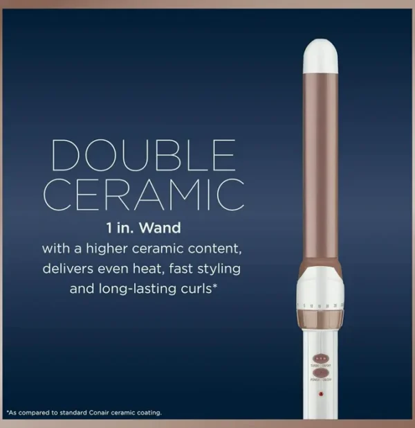 Conair Double Ceramic 1" Curling Wand Creating Waves