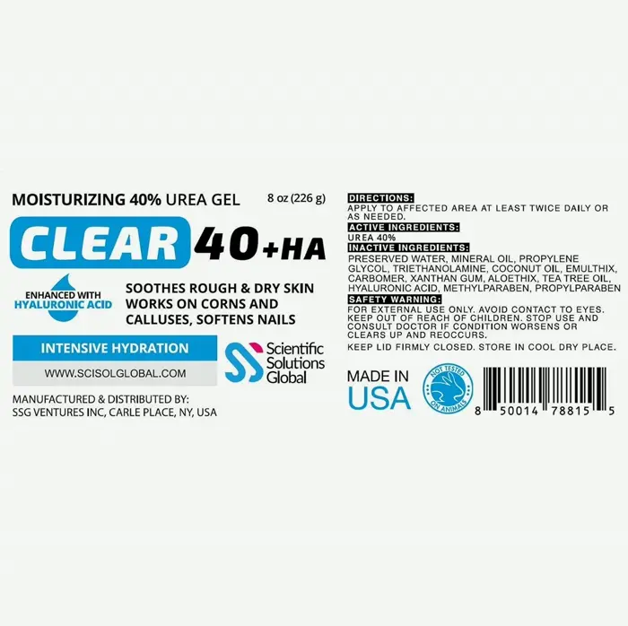 40% Urea Gel w/ Hyaluronic Acid & T-Tree Oil