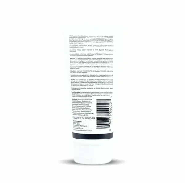 Scandinavian Care Foot Cream, 6 oz for Dry Skin
