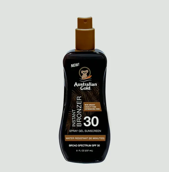 Aussie Gold Sun Spray contains Tint, 8 oz
