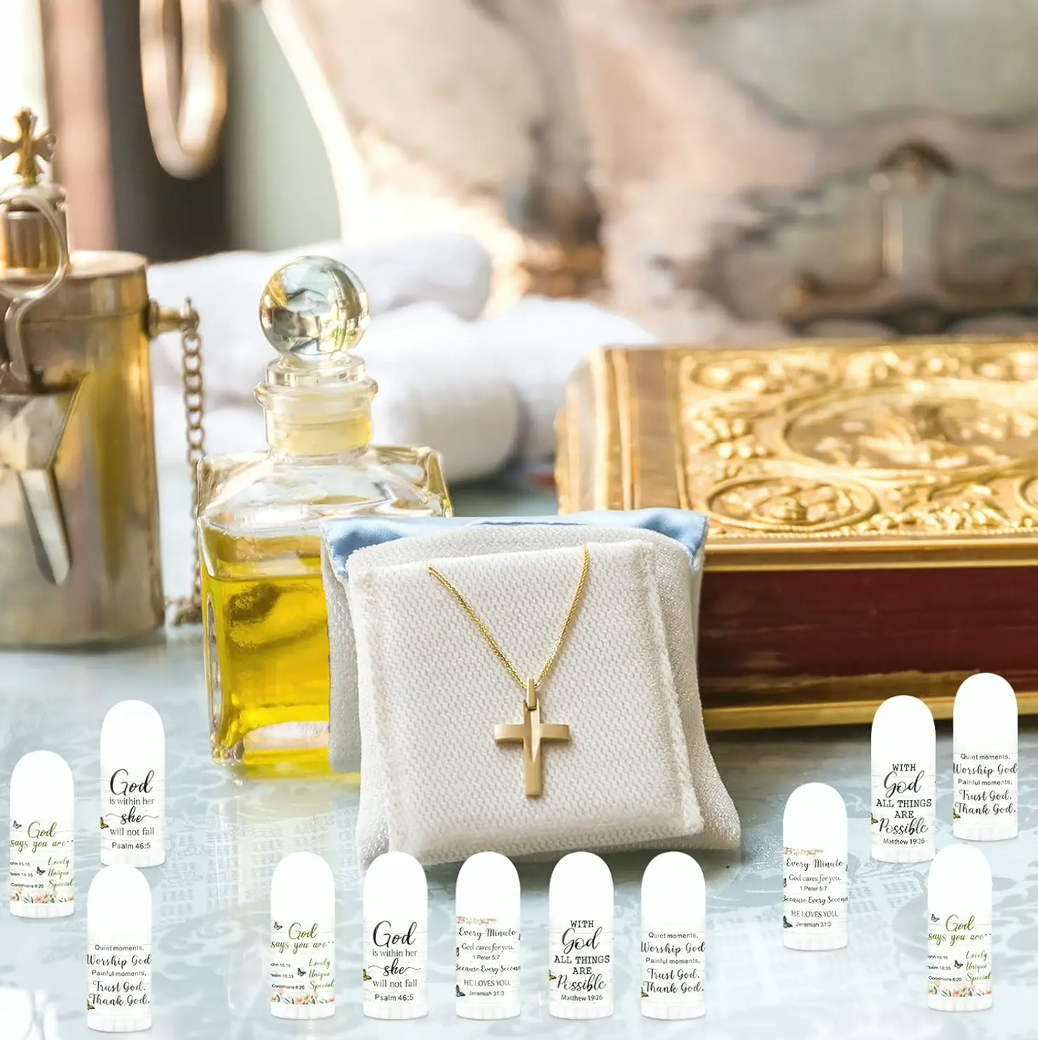 Faith-Based Lip Care Set - Moisturizer for Dry Lips
