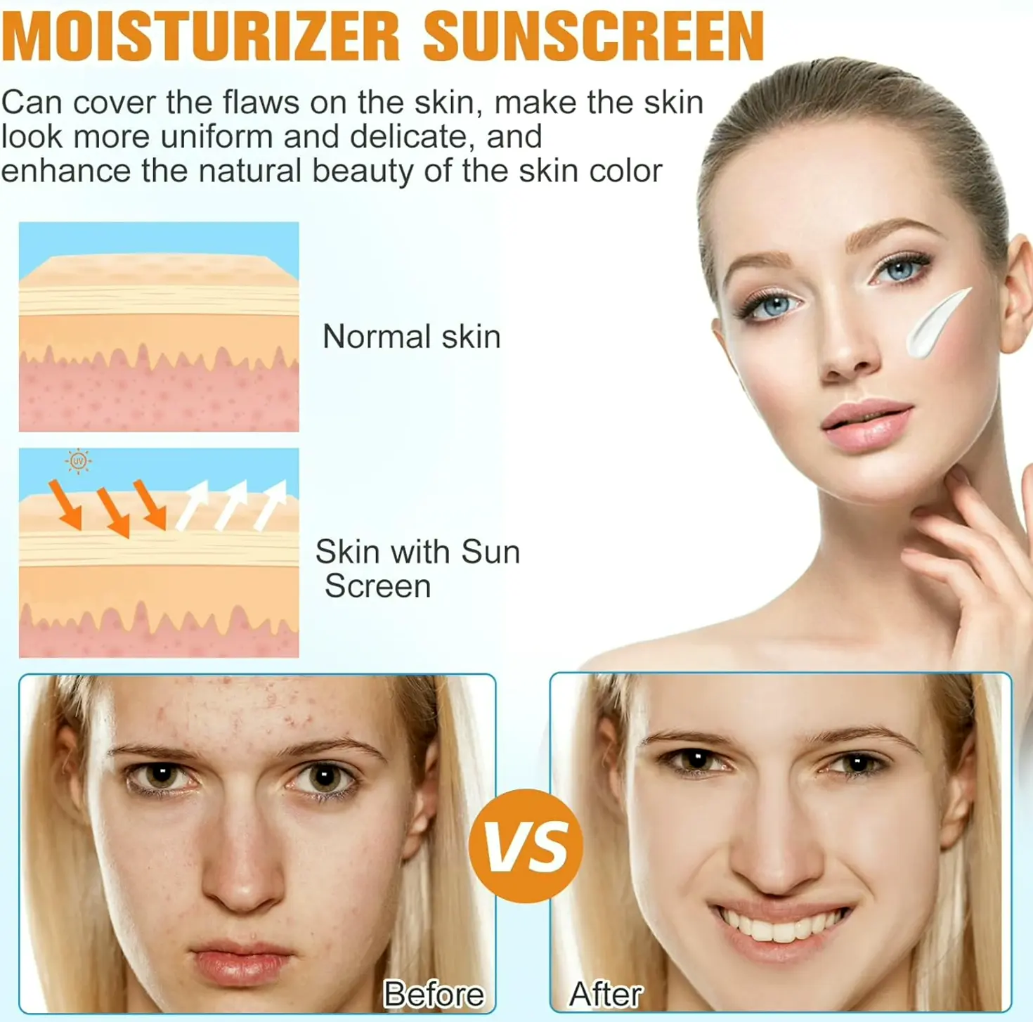 Colored Face Sunscreen SPF 50 Travel Size (2PCS)