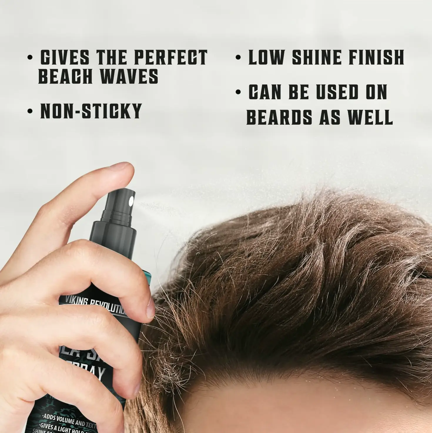 Norse Retort Sea Salt Spray for Men's Hair - Kelp & Aloe 8 oz